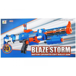 Автомат ''BlazeStorm'' с мягкими пулями на батарейках - ZC7056+лазер